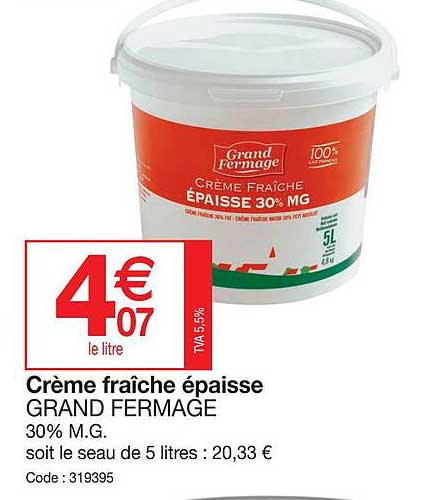 crème fraîche épaisse grand fermage