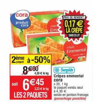 Crêpes Emmental Cora