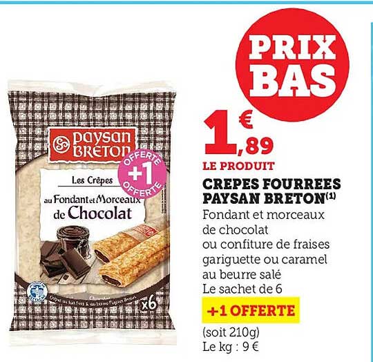 crêpes fourrées paysan breton