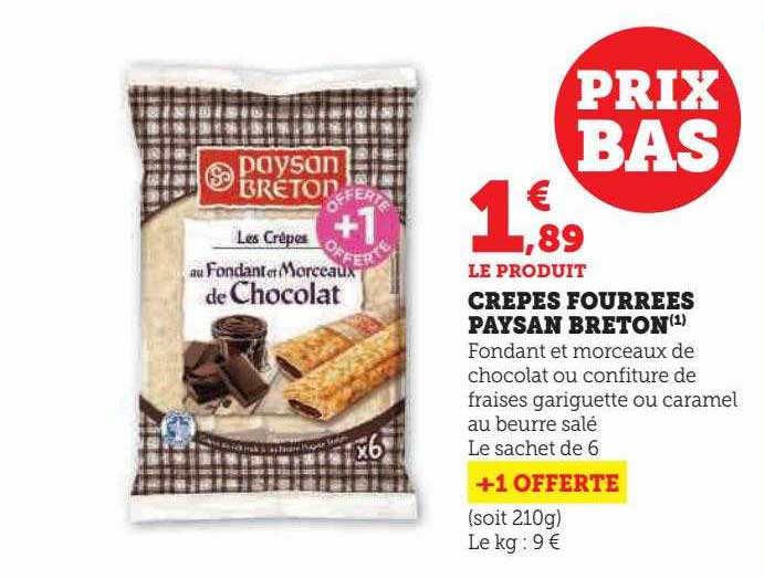 crêpes fourrées paysan breton