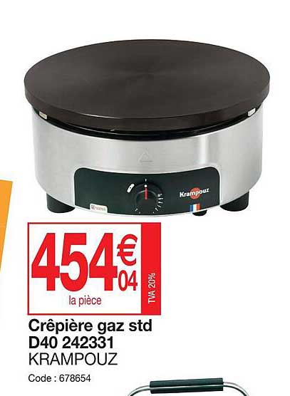 crêpière gaz std d40 242331 krampouz