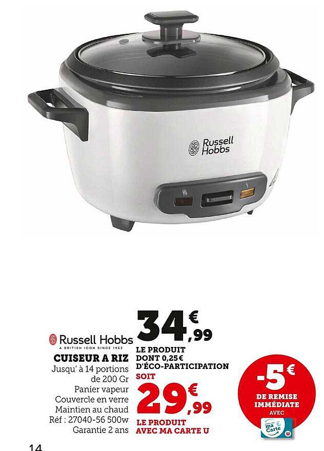 cuiseur à riz russell hobbs