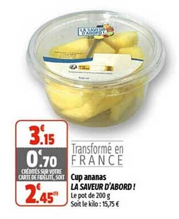 cup ananas la saveur d'abord !