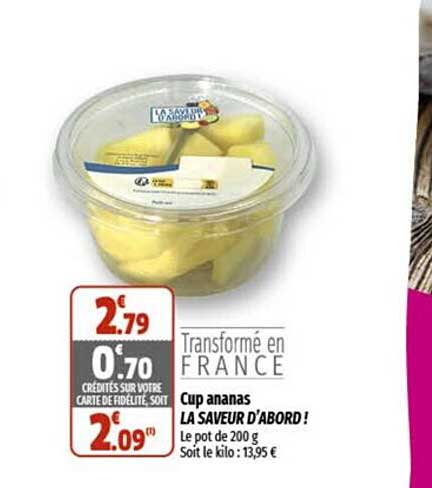 Cup Ananas La Saveur D'abord!