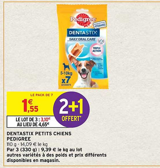 Dentastix Petits Chiens Pedigree