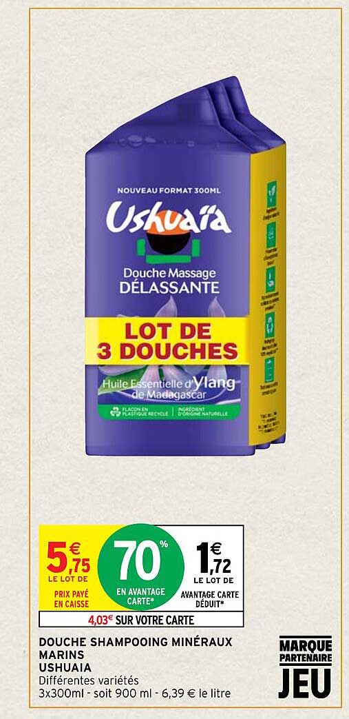 douche shampooing minéraux marins ushuaïa