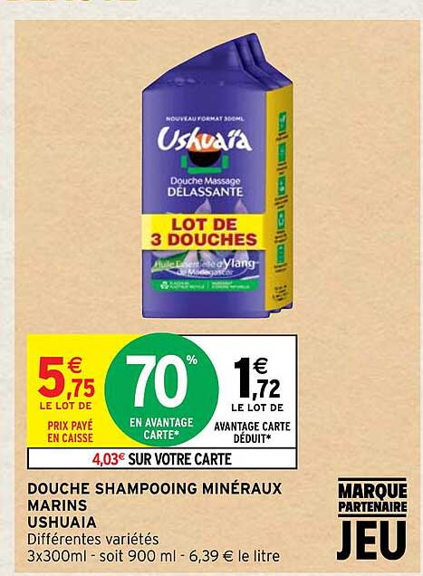 douche shampooing minéraux marins ushuaia