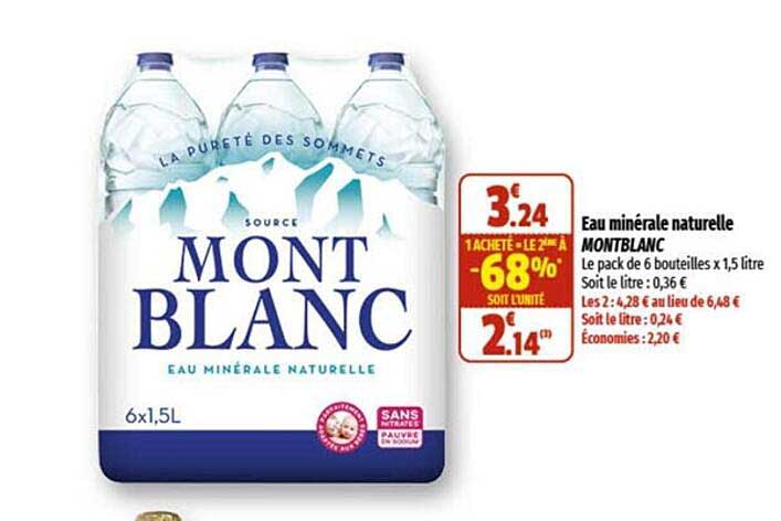 eau minérale naturelle montblanc