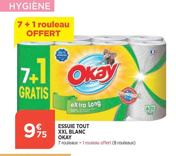 essuie tout xxl blanc okay