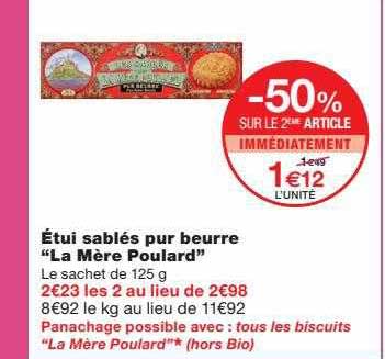 étui sablés pur beurre "la mère poulard"