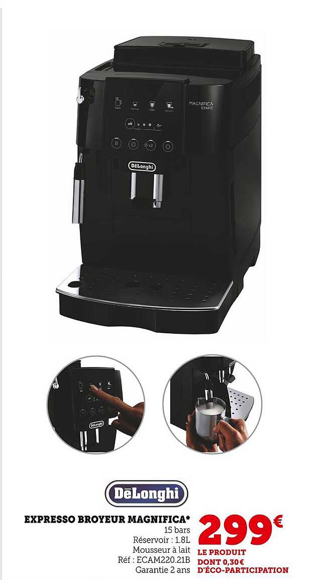 Expresso Broyeur Magnifica DeLonghi