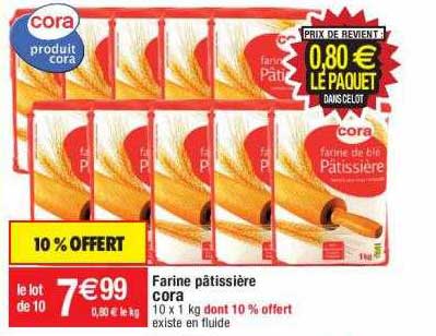farine pâtissière cora
