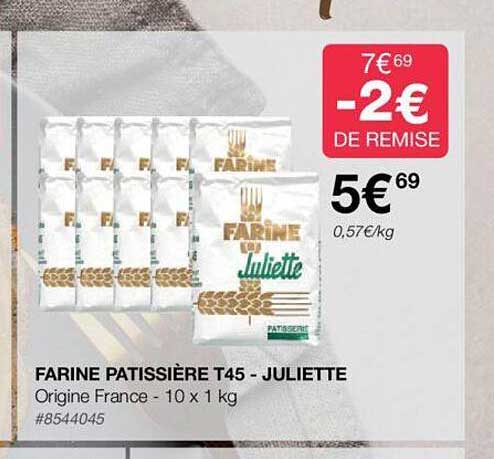 farine patissière t45 - juliette