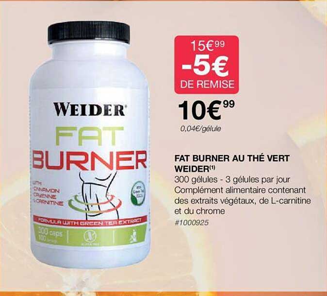 fat burner au thé vert weider