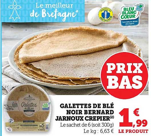 galettes de blé noir bernard jarnoux crêpier