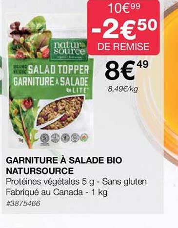 garniture à salade bio natursource