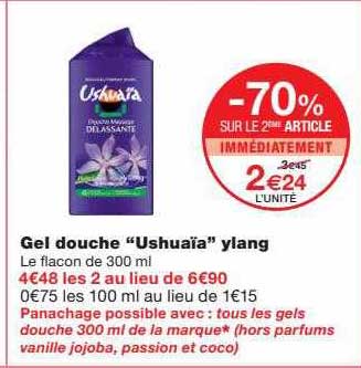 gel douche "ushuaïa" ylang