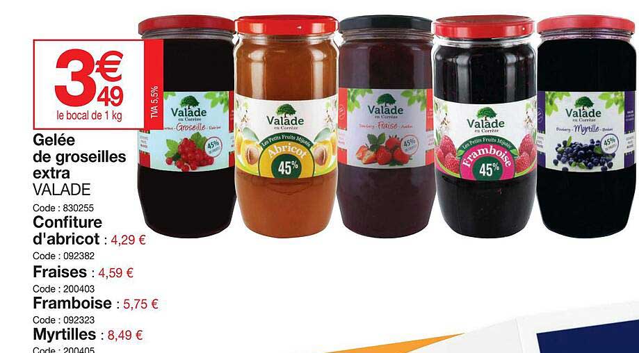 Gelée De Groseilles Extra Valade