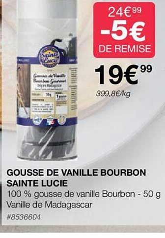 gousse de vanille bourbon sainte lucie