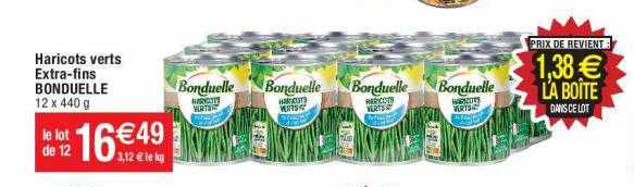 haricots verts extra-fins bonduelle