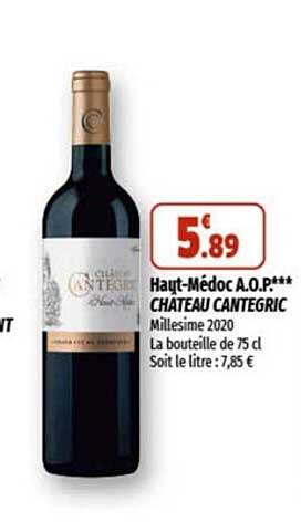haut-médoc a.o.p. château cantegric
