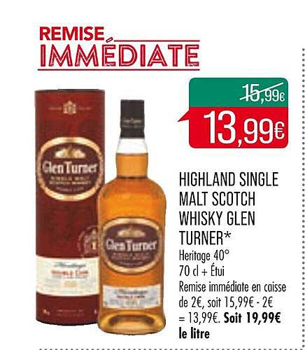 highland single malt scotch whisky glen turner