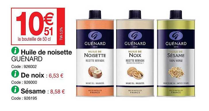 Huile De Noisette Guénard