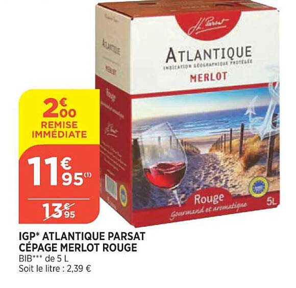 igp atlantique parsat cépage merlot rouge
