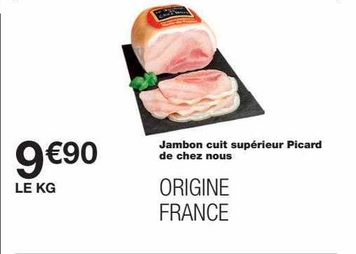 jambon cuit supérieur picard de chez nous