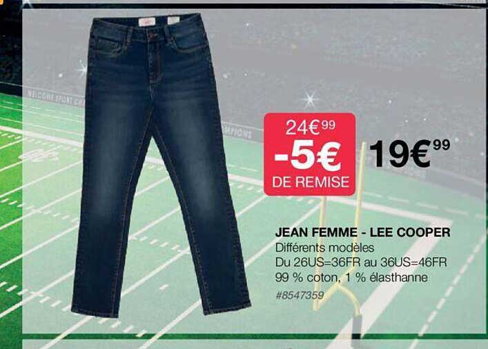 jean femme - lee cooper