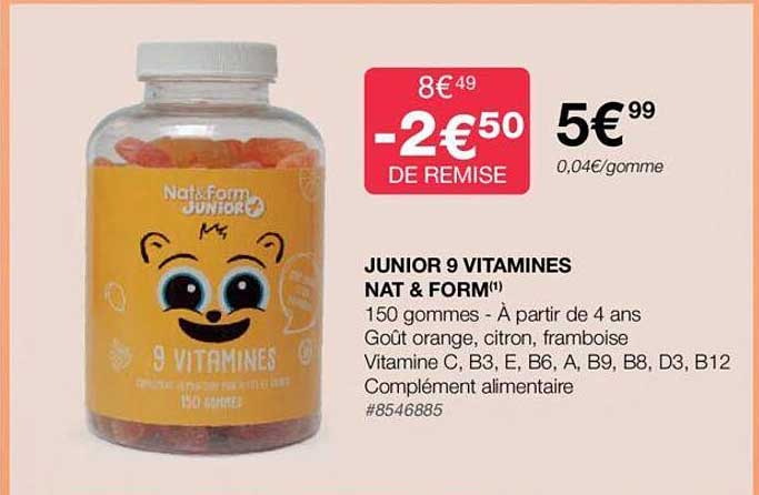 junior 9 vitamines nat & form