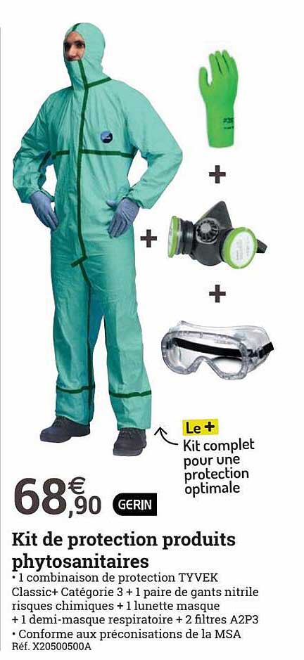 Kit De Protection Produits Phytosanitaires