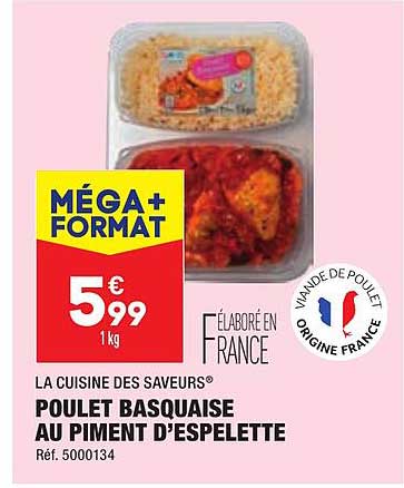 la cuisine des saveurs poulet basquaise au piment d'espelette