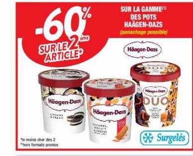 la gamme des pots haägen-dazs