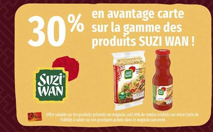 la gamme des produits suzi wan
