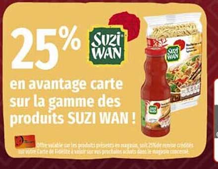 la gamme des produits suzi wan