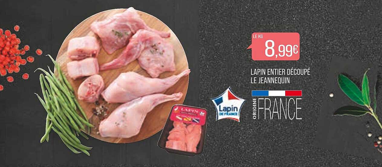 Lapin Entier Découpé Le Jeannequin