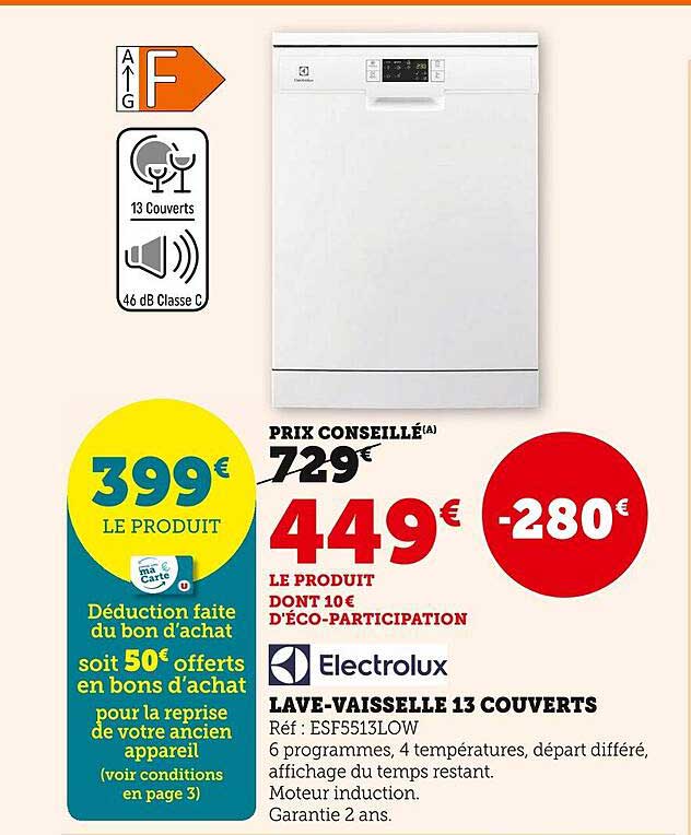 lave-vaisselle 13 couverts electrolux