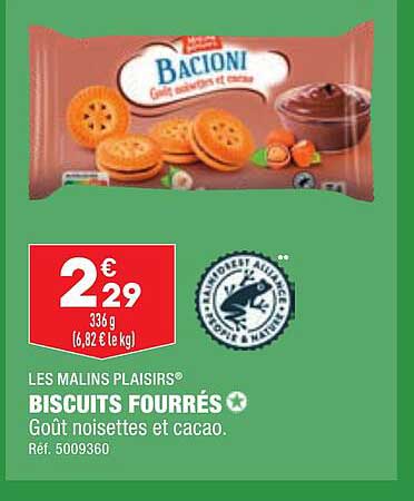 lea malins plaisirs biscuits fourrés