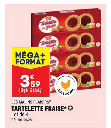 les malins plaisirs tartelette fraise