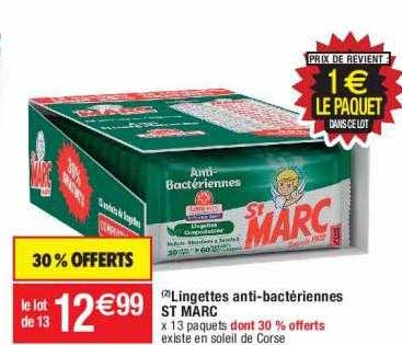 lingettes anti-bactériennes st marc