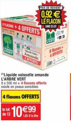 Liquide Vaisselle Amande L'arbre Vert