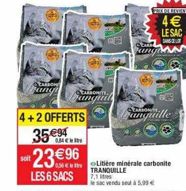 Litière Minérale Carbonite Tranquille