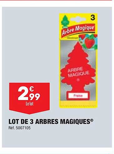 lot de 3 arbres magiques