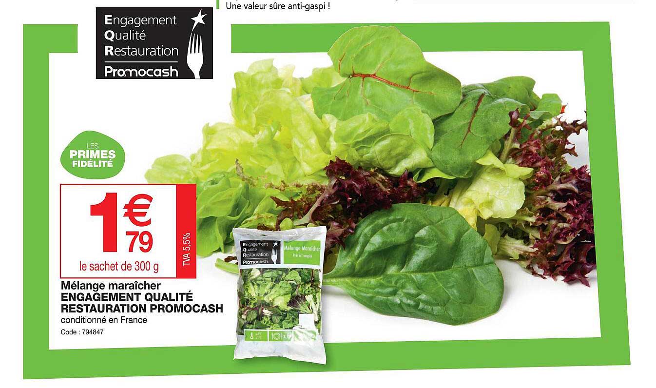 mélange maraîcher engagement qualité restauration promocash