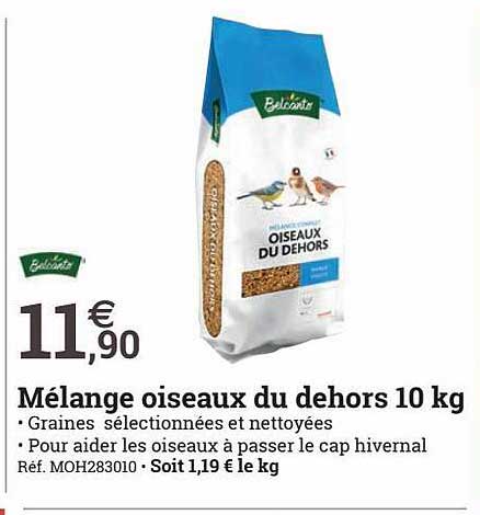 mélange oiseaux du dehors 10kg