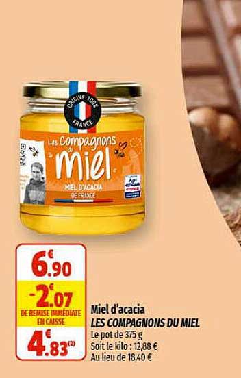 miel d'acacia les compagnons du miel