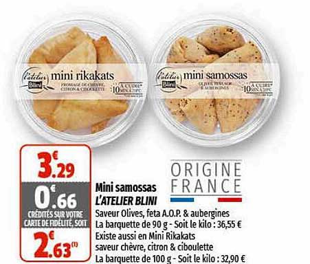 mini samossas l'atelier blini