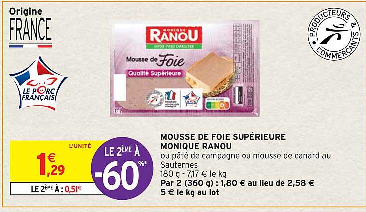 Mousse De Foie Supérieur Monique Ranou