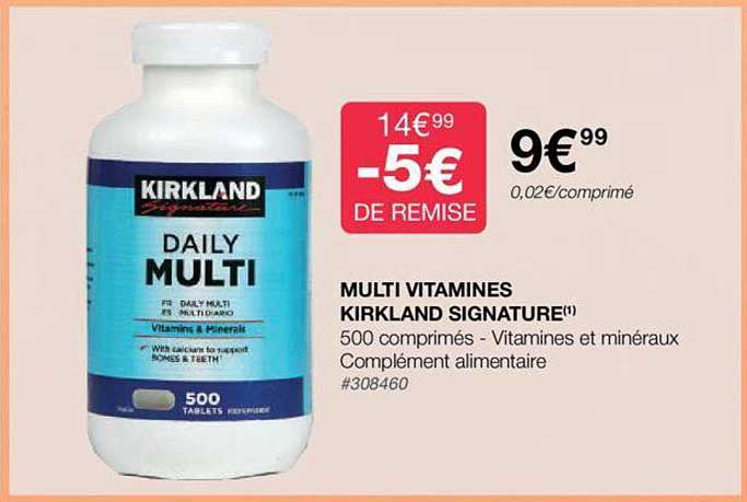 Multi Vitamines Kirkland Signature